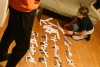 David matching pictures of Londoners with their biographies