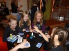 Girls playing a scary game